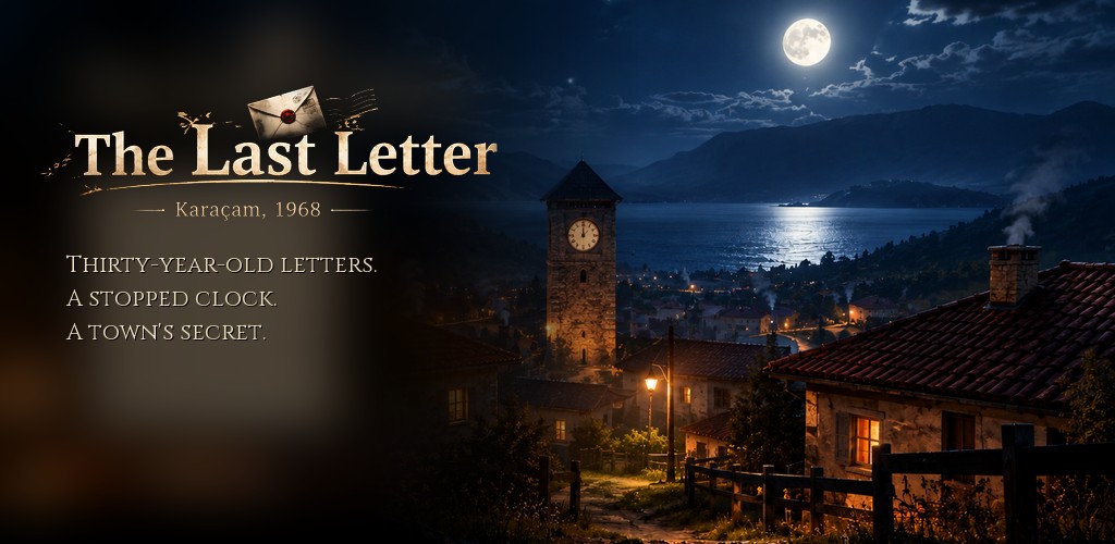 The Last Letter: the clock tower and the town under the moon